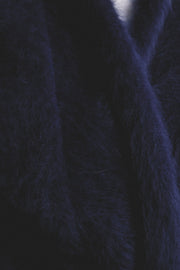 World Of Nomads II ZOE Cropped Open Cashmere Cardigan - Navy