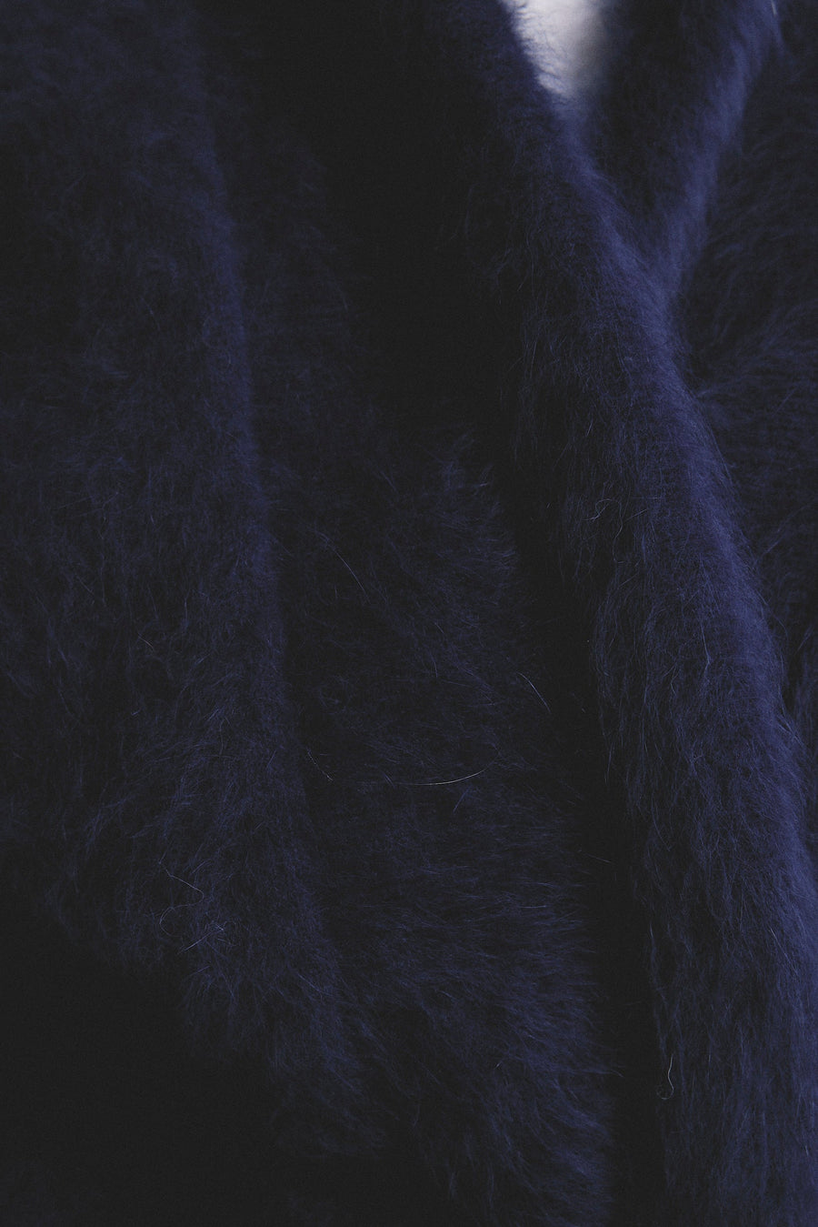 World Of Nomads II ZOE Cropped Open Cashmere Cardigan - Navy