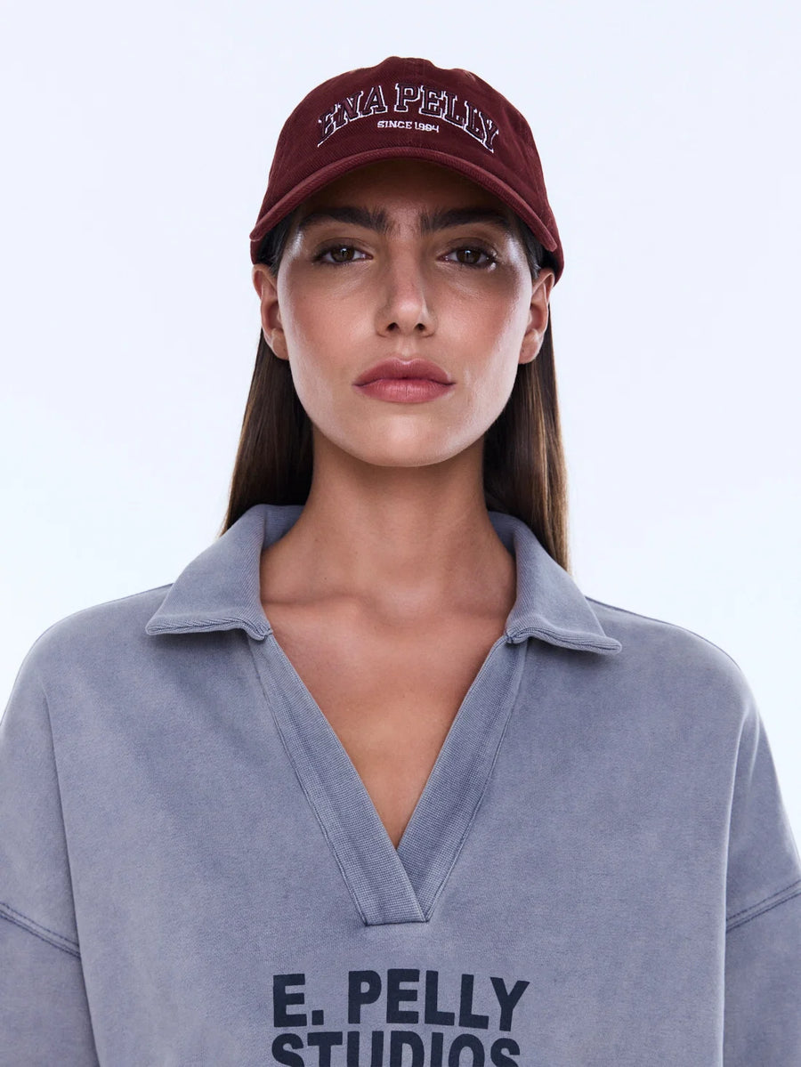 Ena Pelly II COLLIGATE  Cap - deep cherry