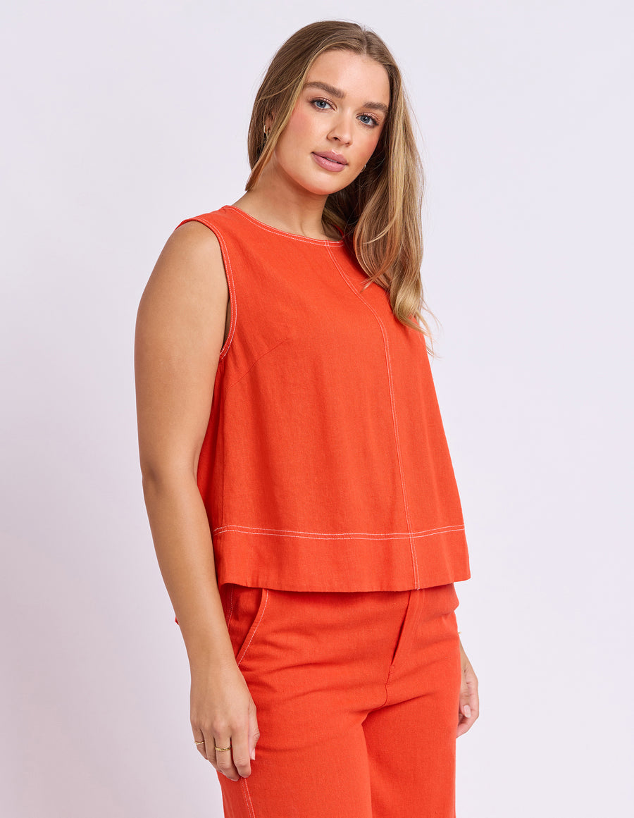 Foxwood II VENTO Top - orange/red