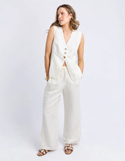 FOXWOOD II Peyton Vest - vintage white