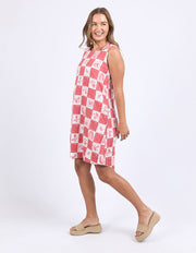 FOXWOOD II BIARITTZ DRESS - Crimson Print