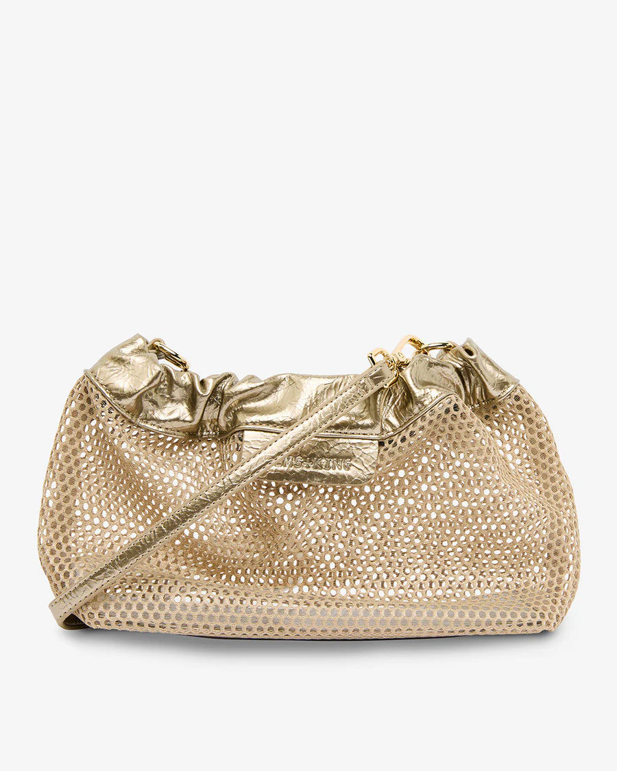 Elms & King II MONTY Crossbody bag - Taupe Mesh