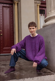 M.A Dainty II BEAVER Knit Sweater - Purple