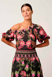 OnceWas II JUNO Viscose Top - Anthos Lotos