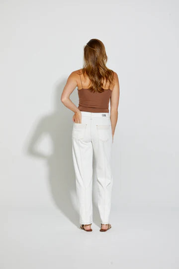 NLJ - New London Jeans - HOLBORN wide leg ankle - milk