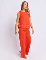 Foxwood II VENTO Top - orange/red