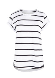 Foxwood II MANLY Stripe Tee - White / Black