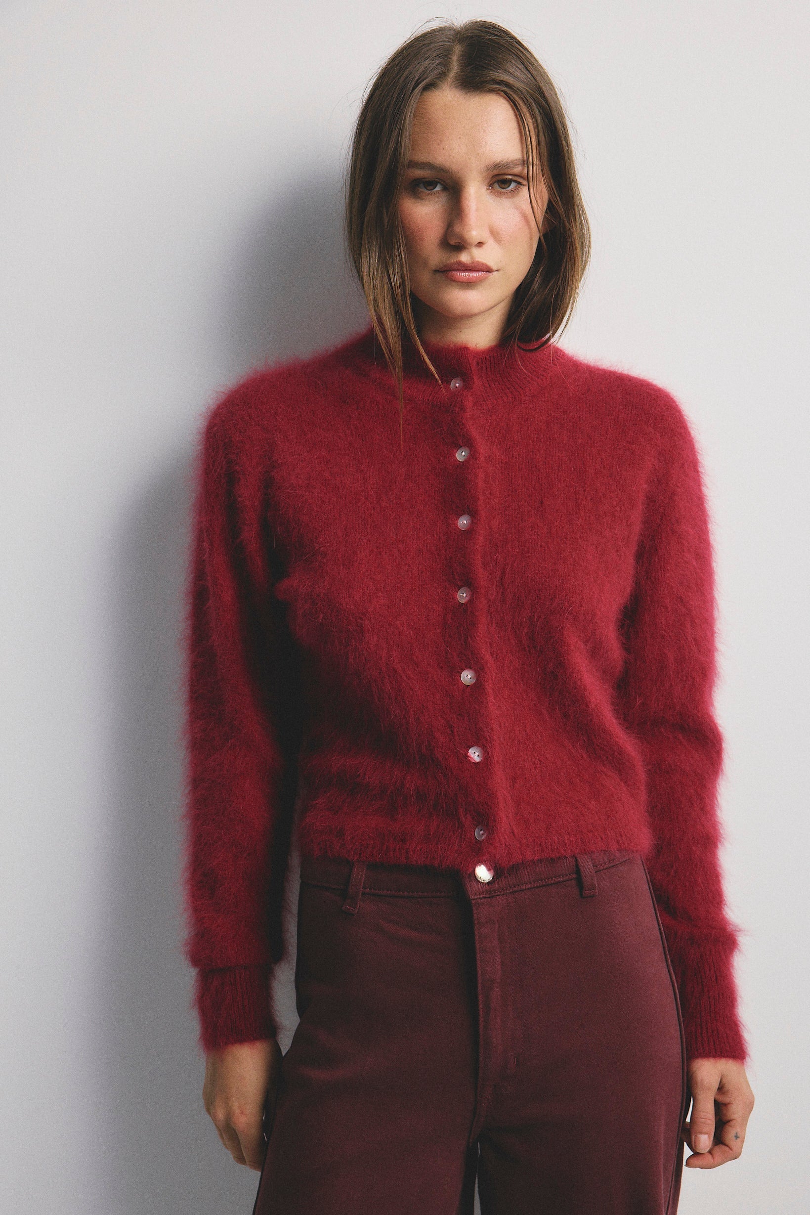 World Of Nomads II BELLA Cashmere Cardigan - Cerise
