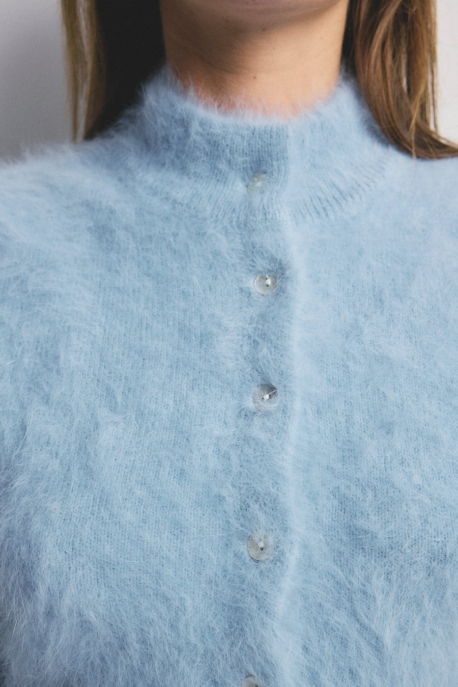 World Of Nomads II BELLA Cashmere Cardigan - Sky