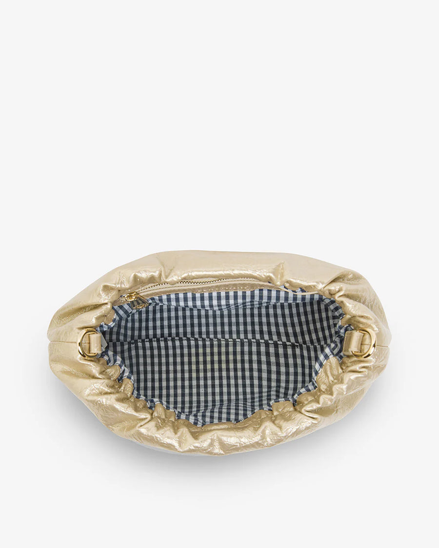 Elms & King II MONTY Crossbody bag - Light Gold Crinkle