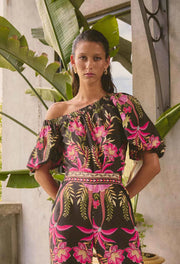 OnceWas II JUNO Viscose Top - Anthos Lotos