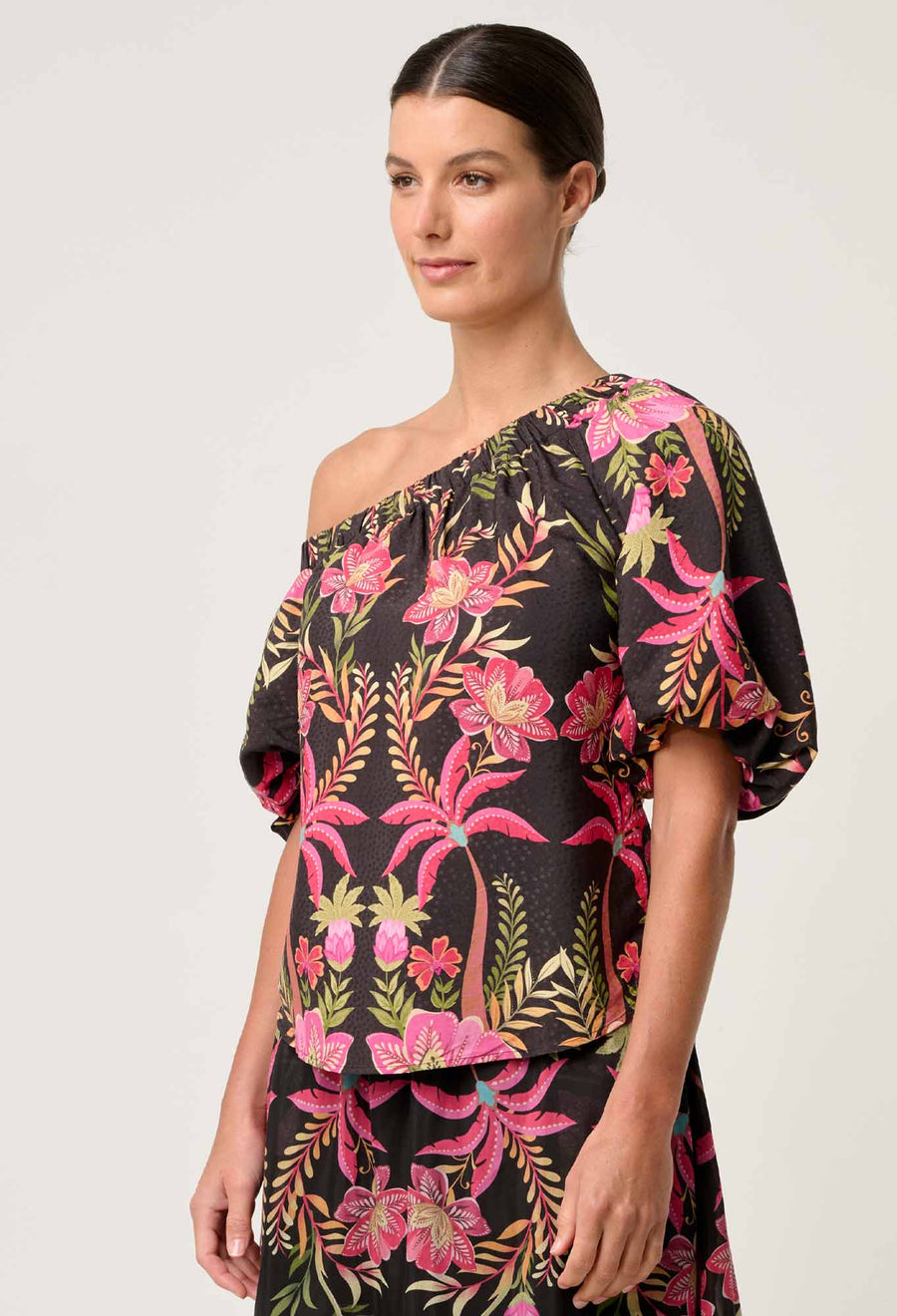 OnceWas II JUNO Viscose Top - Anthos Lotos