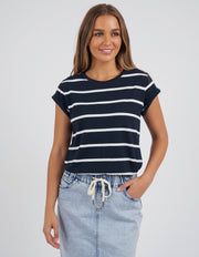 Foxwood II MANLY Stripe Tee - navy