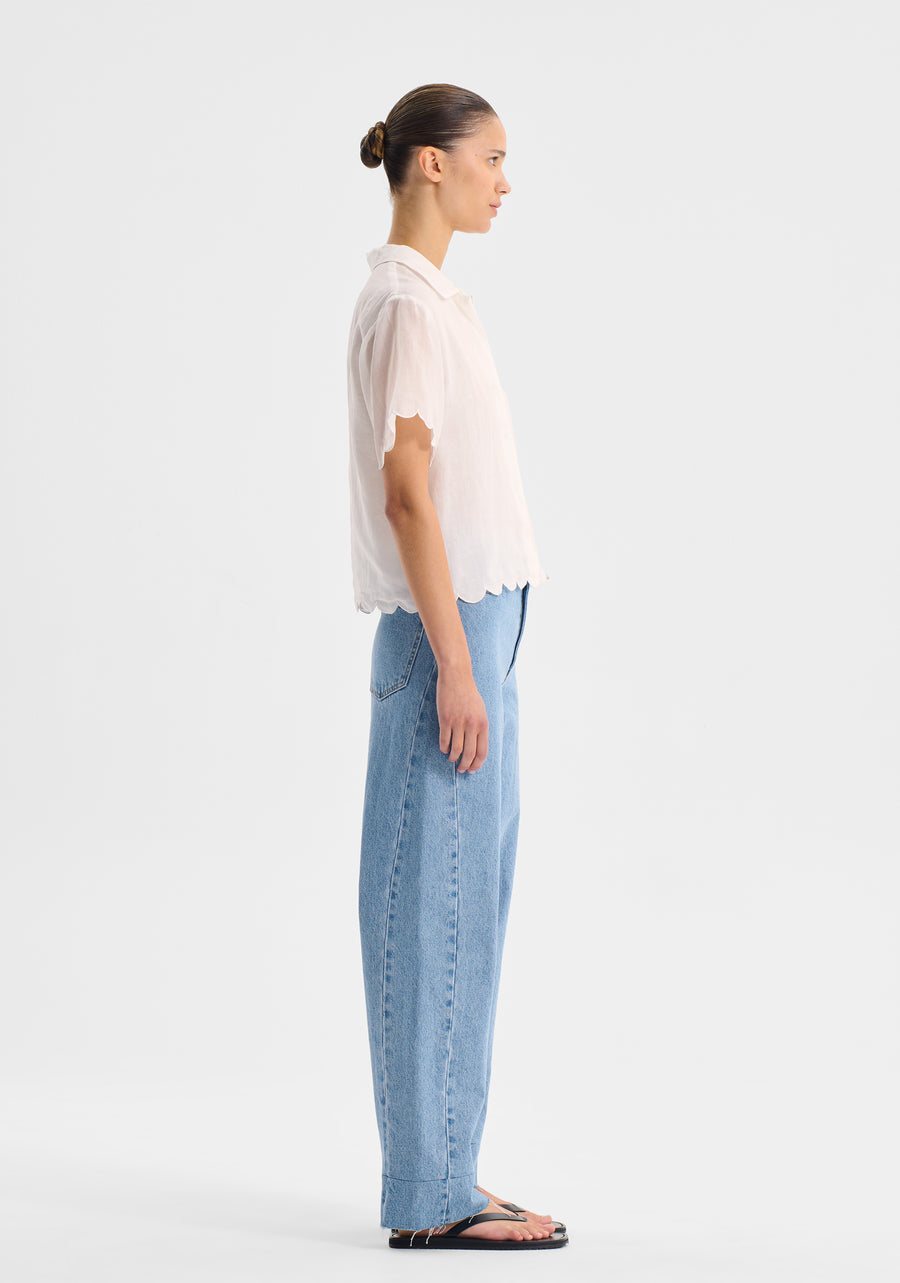 Morrison II CONSTANCE Short Sleeve Shirt - White