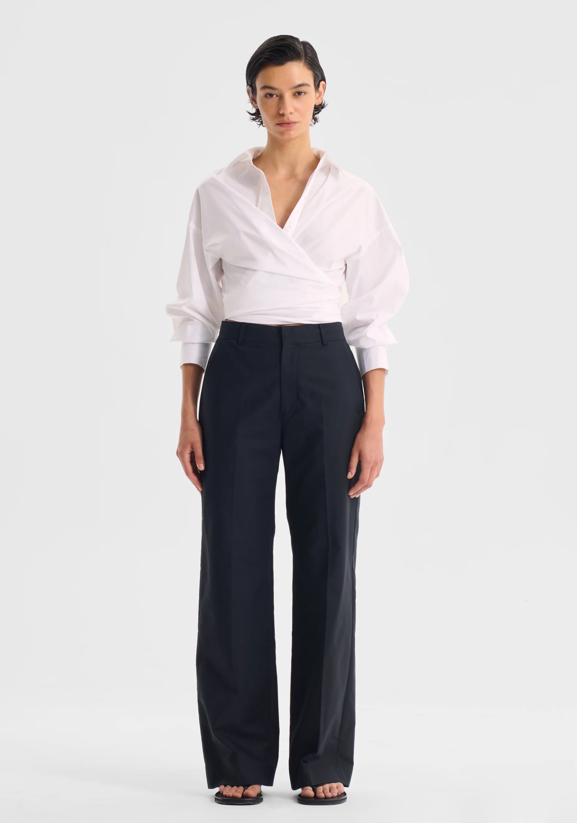 Morrison II CHARLOTTE Wrap Shirt - white