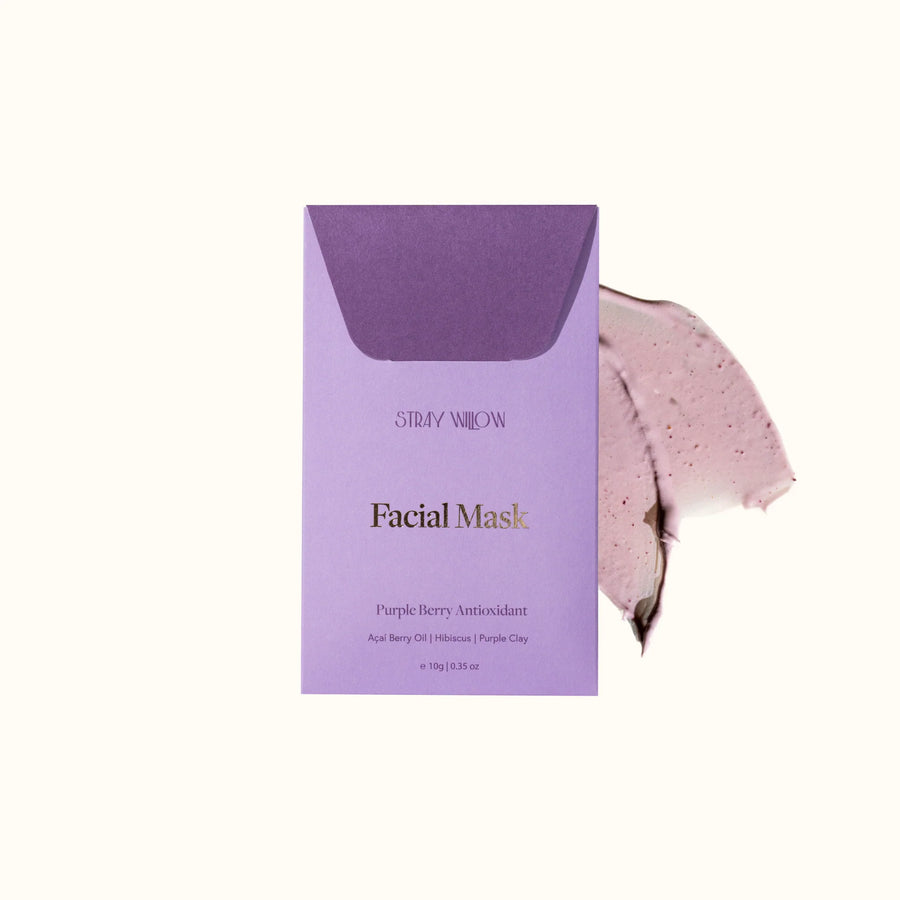 Stray Willow II Facial Mask - Purple Berry
