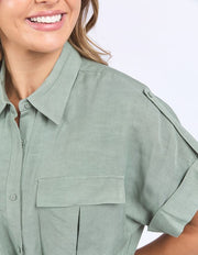 Foxwood II WILLOW Shirt Dress - Green
