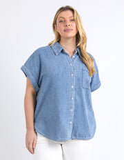 Elm Lifestyle II Taylor Short Sleeve Shirt - Denim