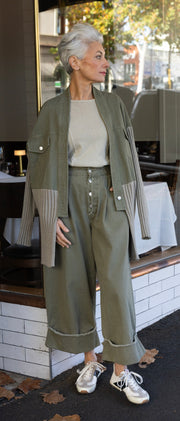 Maud Dainty II CARPER KNIT JACKET  - Safari