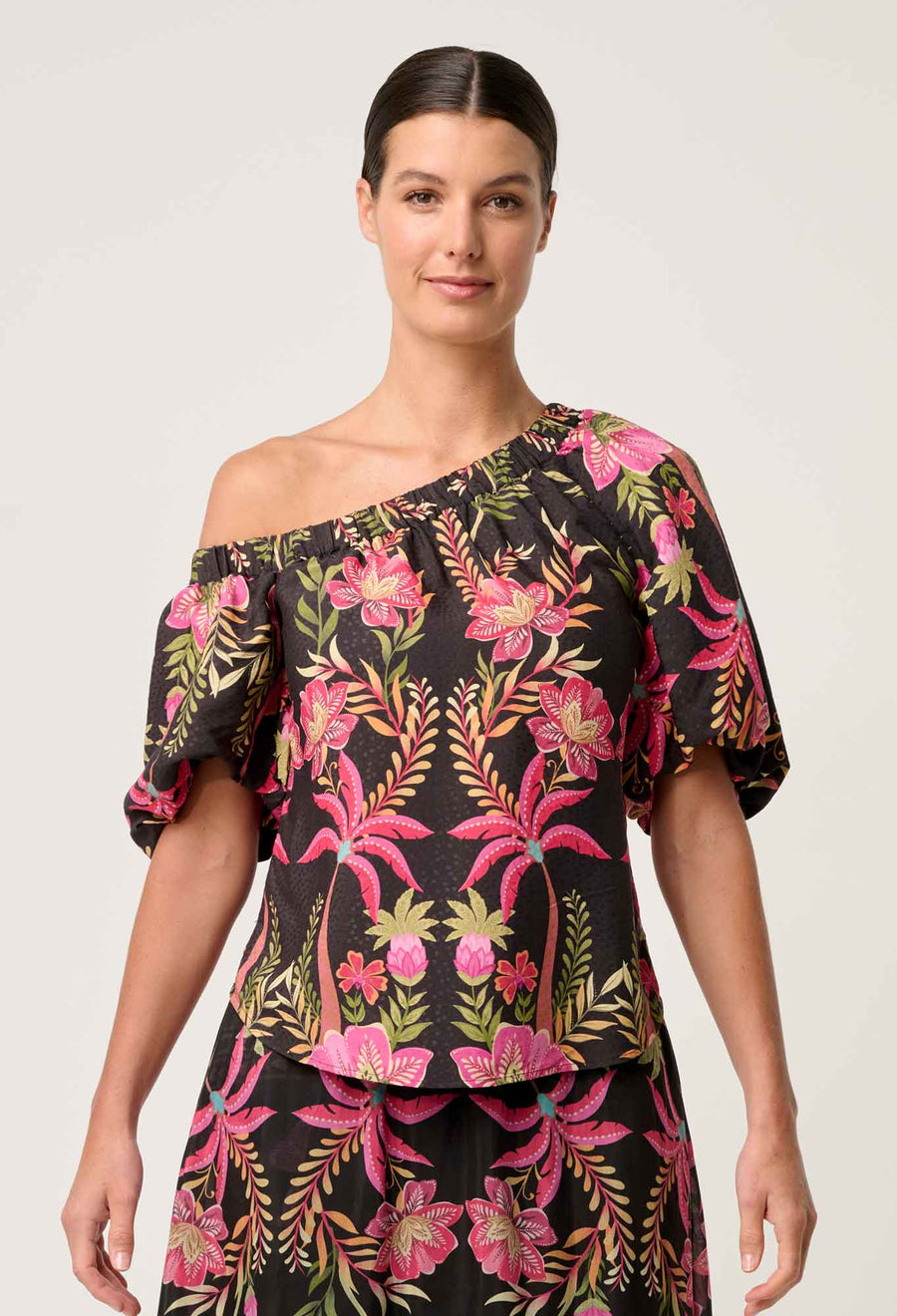 OnceWas II JUNO Viscose Top - Anthos Lotos