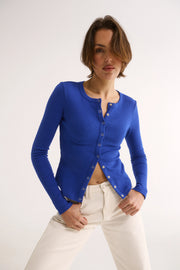 PRIMI II CATERINA SNAP BUTTON TOP - Cobalt