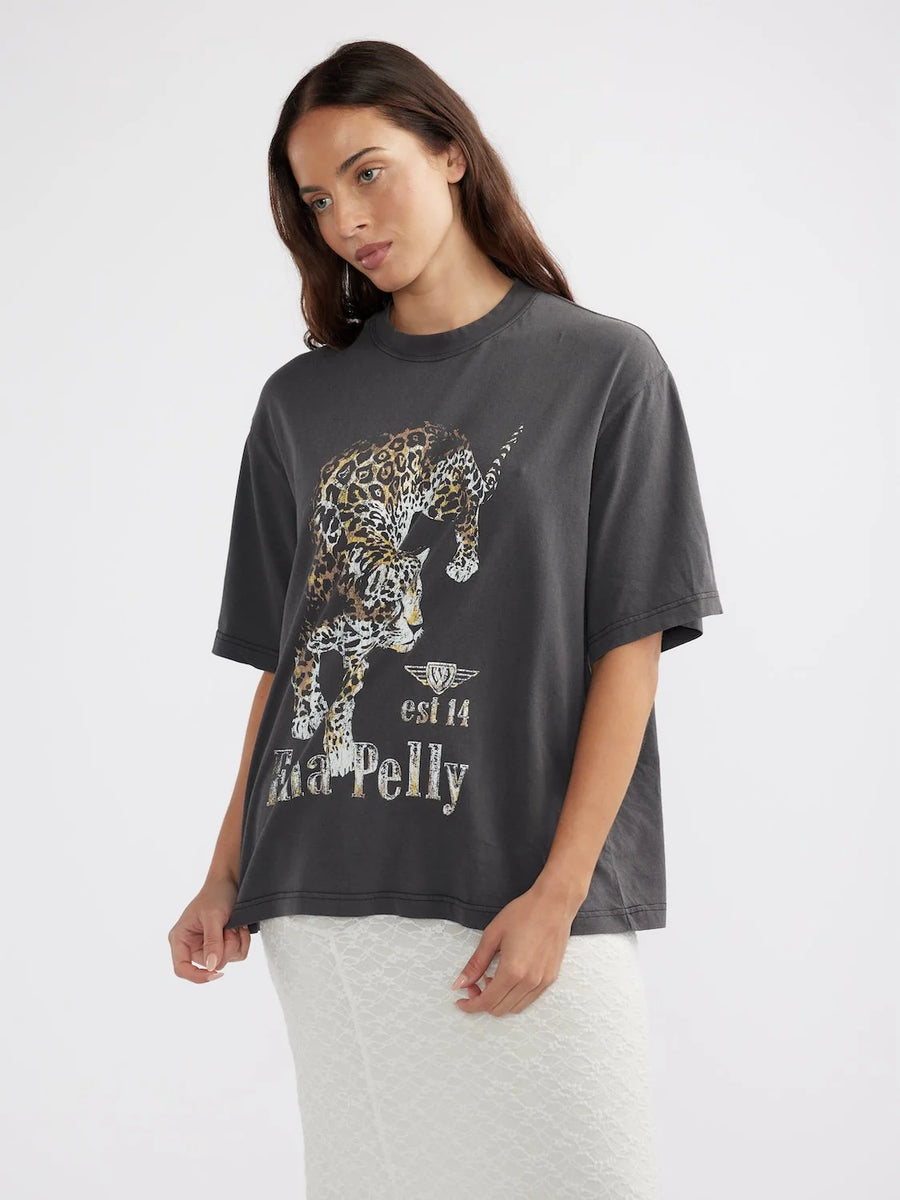 ENA Pelly II JAGUAR Tee - Faded Black