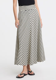Morrison II MARINA SKIRT - Stripe Black/Cream