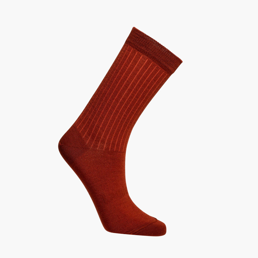 Lamington II MERINO WOOL CREW SOCK - Spice