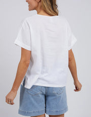 Elm Lifestyle II CURTIS Woven Tee - White