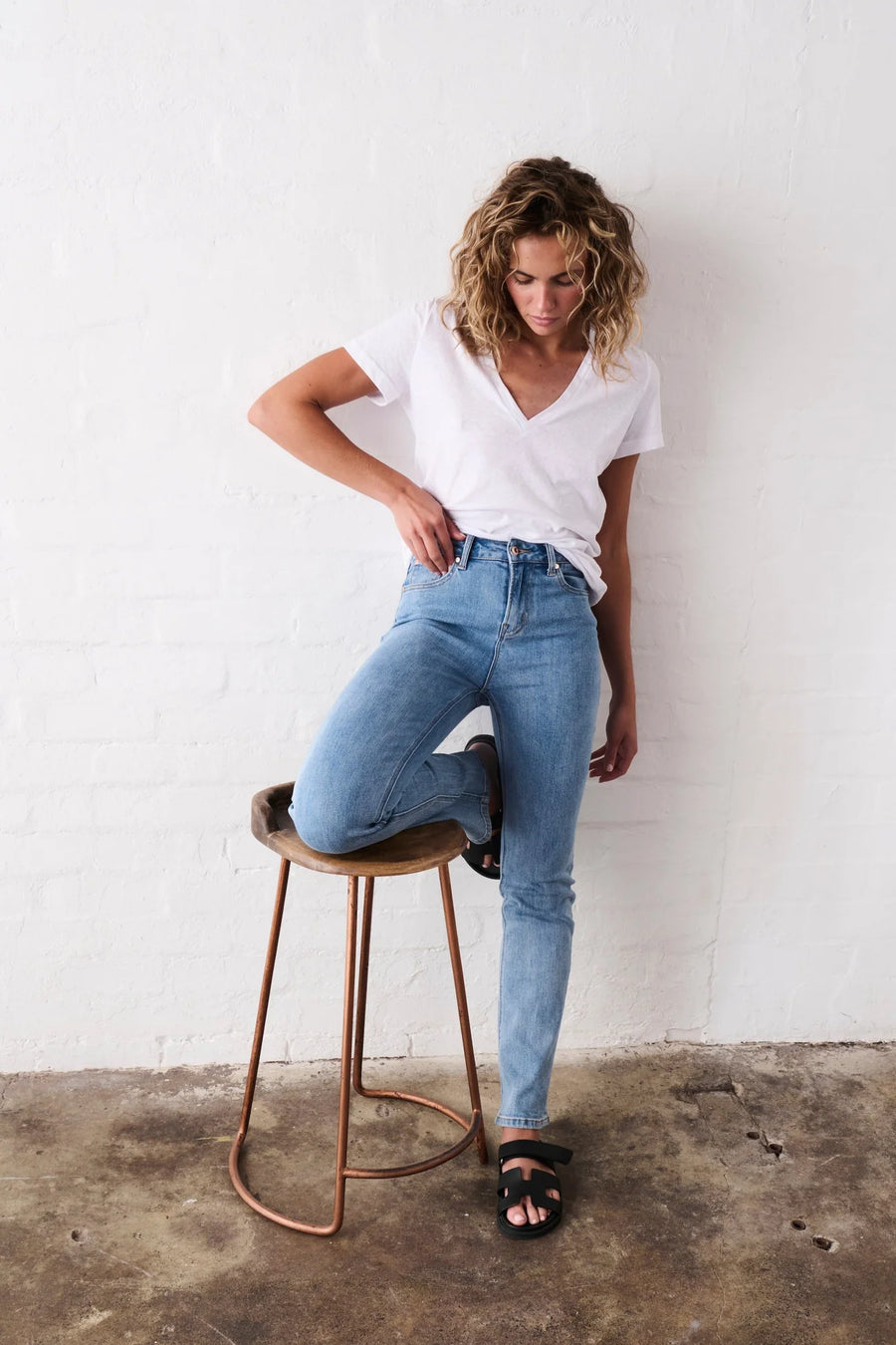 Kireina II VACAY Jean - Long 70s Blue