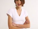 Kelly V Tee - White