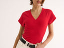 Kelly V Tee - Red