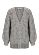 Eden Knit Cardigan - Grey