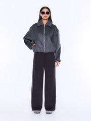 Ena Pelly II MAEVE Wool Blend Bomber - grey