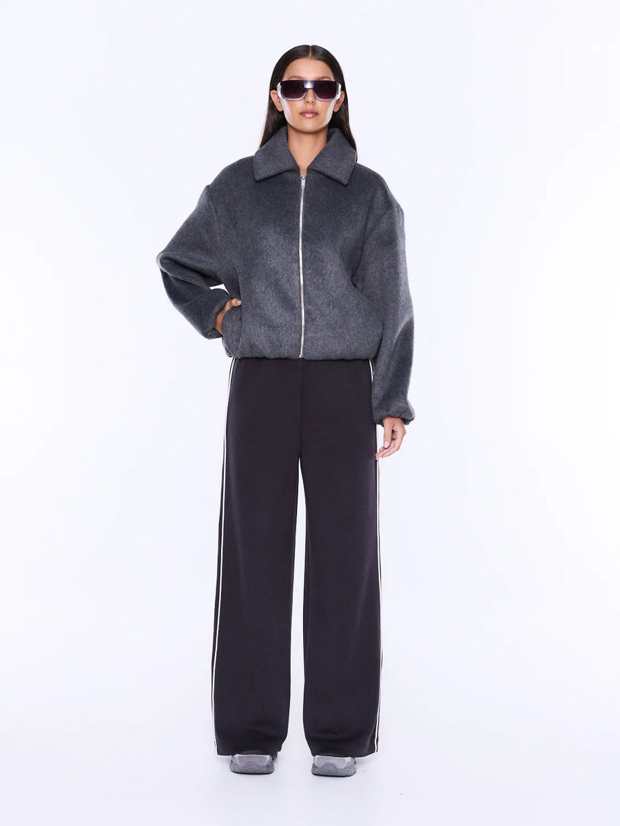 Ena Pelly II MAEVE Wool Blend Bomber - grey
