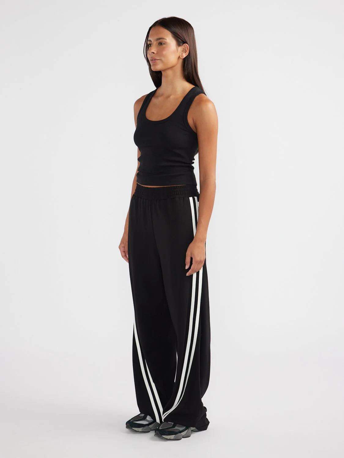 ENA Pelly II VALENTINA Stripe Pant - Black/Off White