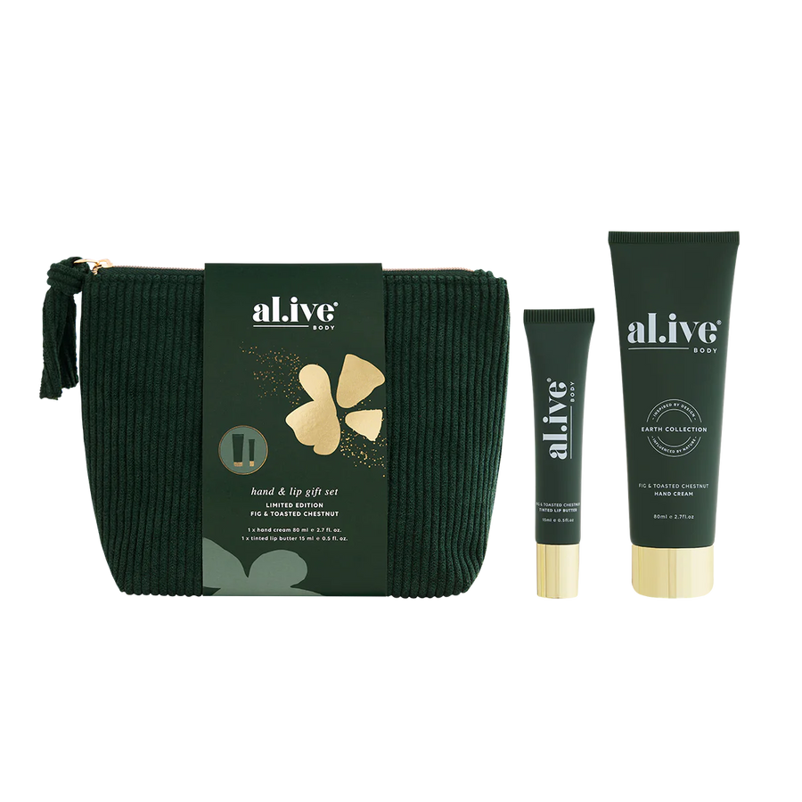 Al.ive II Hand & Lip Gift Set - Fig & Toasted Chestnut