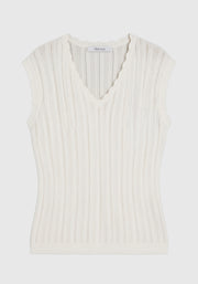 Morrison II ODETTE KNIT VEST - White