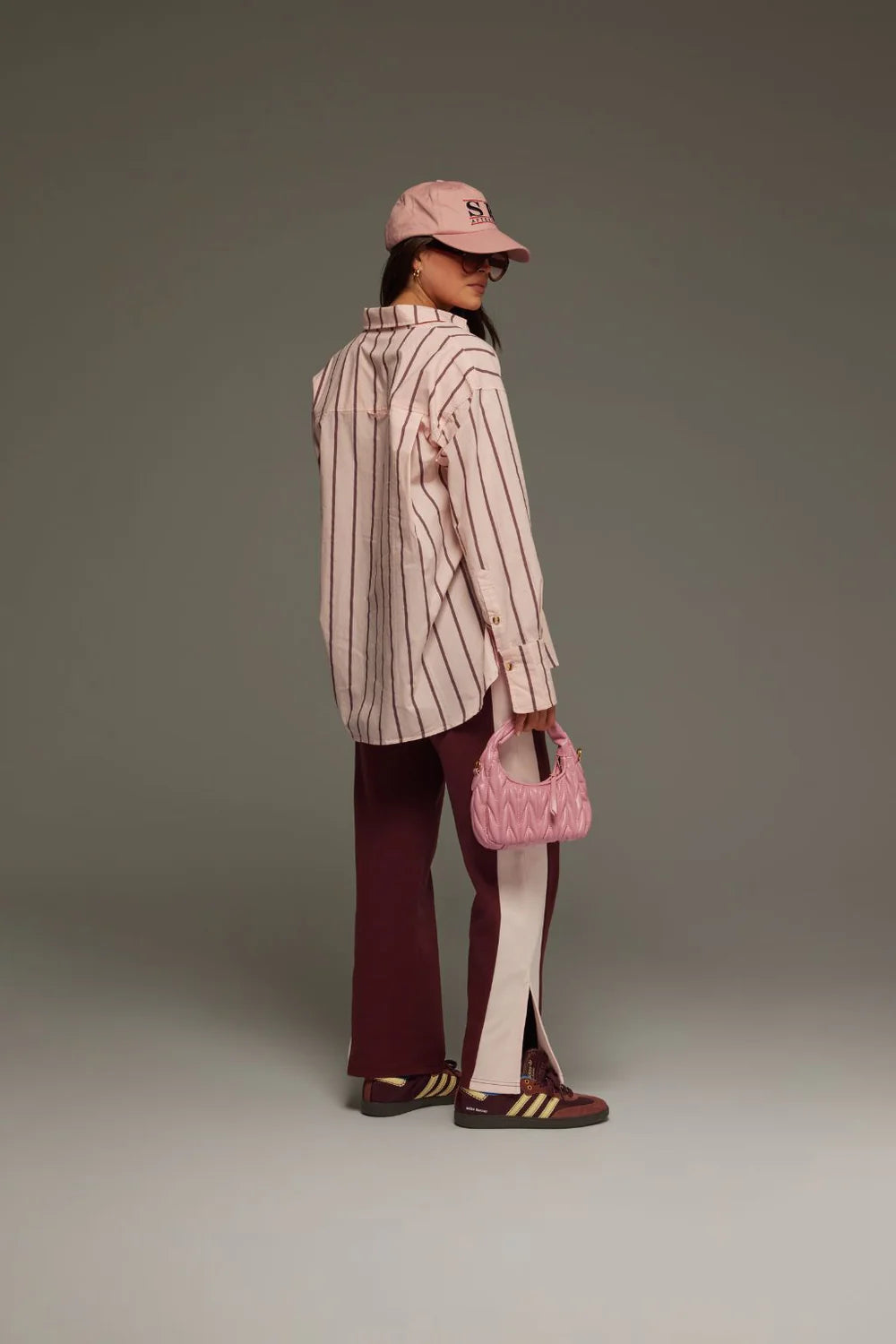 ARAMINTA JAMES II ALPINE Cotton Stripe Shirt - Light Blush