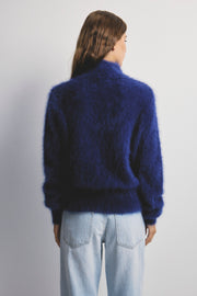 World Of Nomads II FELIX Zip Up Cashmere Bomber - Navy