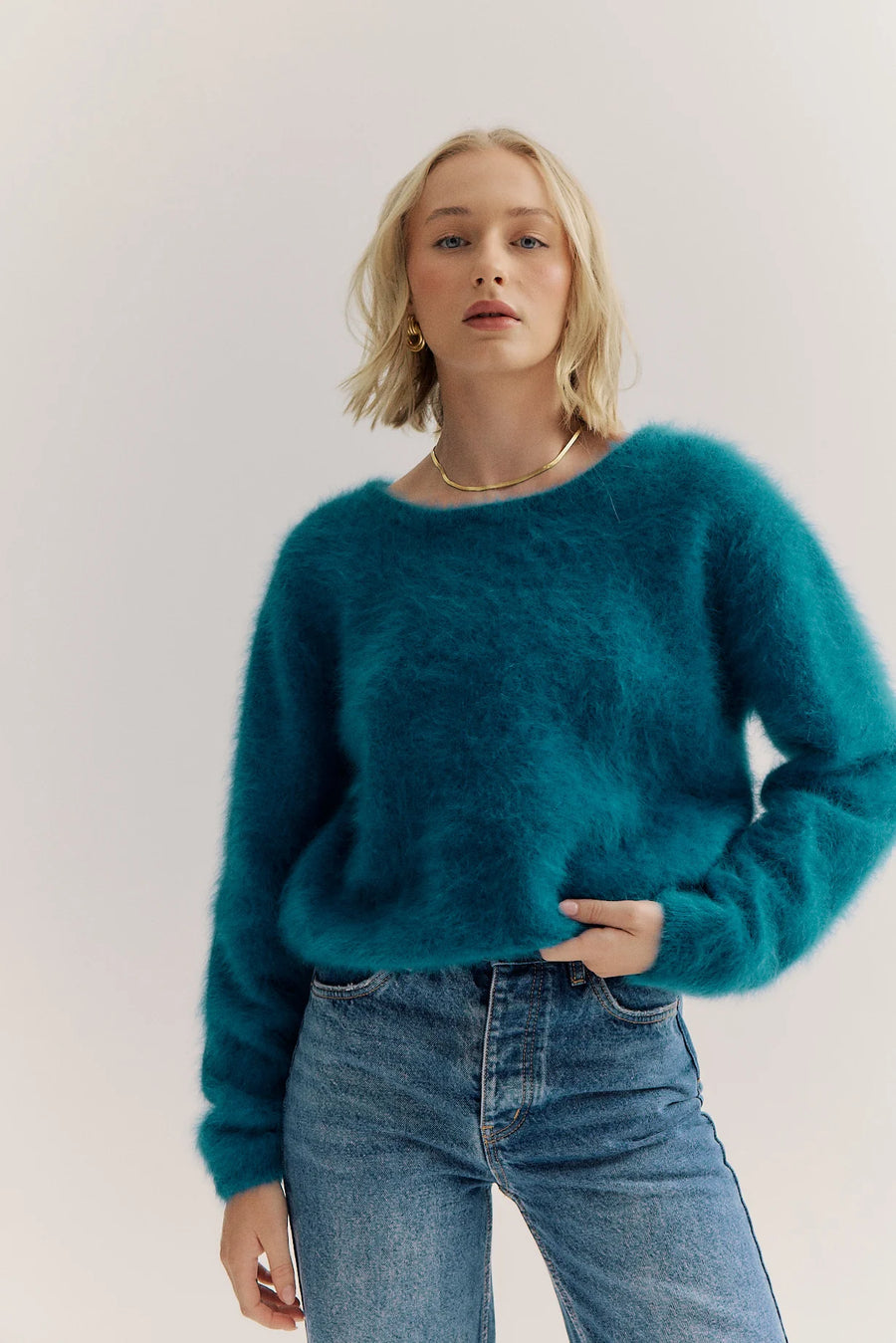 World Of Nomads II STELLA Cashmere Knit - Ocean