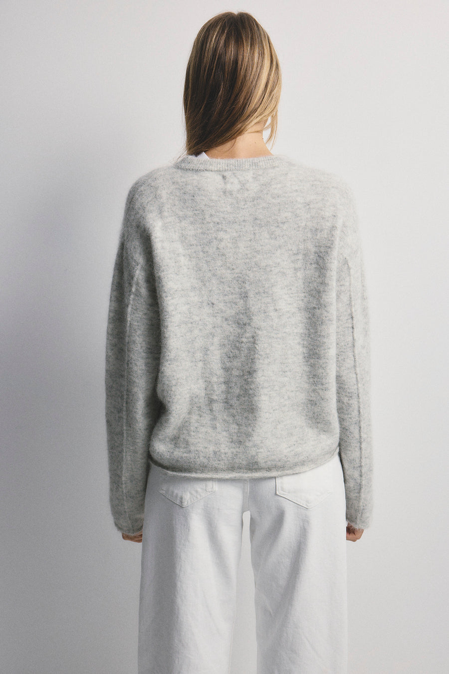 World Of Nomads II ALEXA Alpaca Relaxed Knit - Marle Grey
