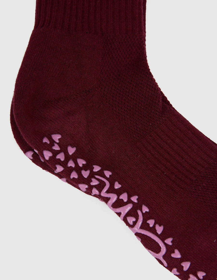 Elm Lifestyle II ELM Ribbed College Socks - plum