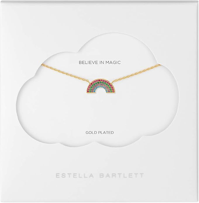 Estella Bartlett II Full Rainbow Necklace - Gold Plated