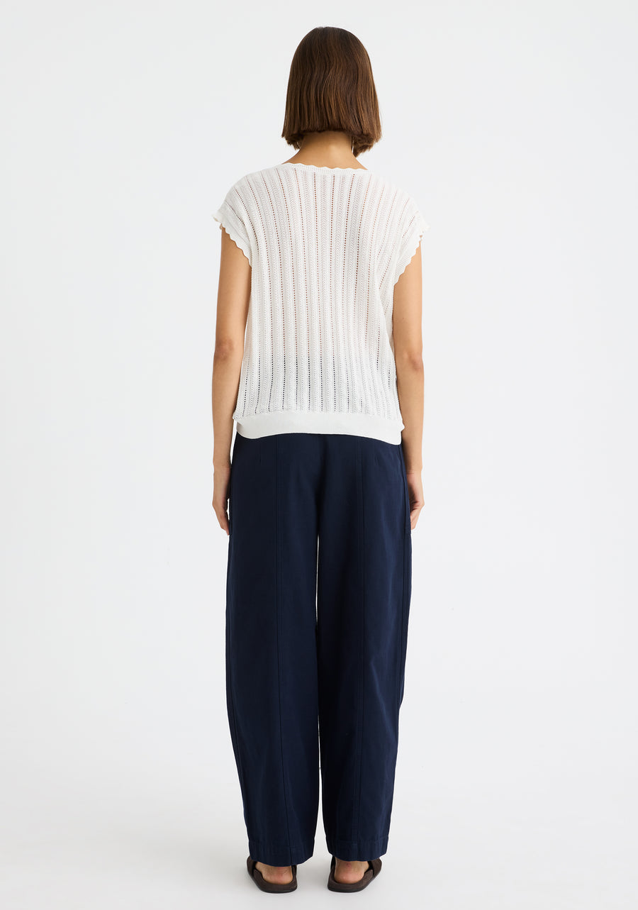 Morrison II ODETTE KNIT VEST - White