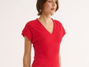 Kelly V Tee - Red