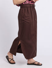 Elm Lifestyle II MILA Utility Skirt - choc