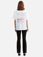 ENA Pelly II LUNA Oversized Tee Racer - White