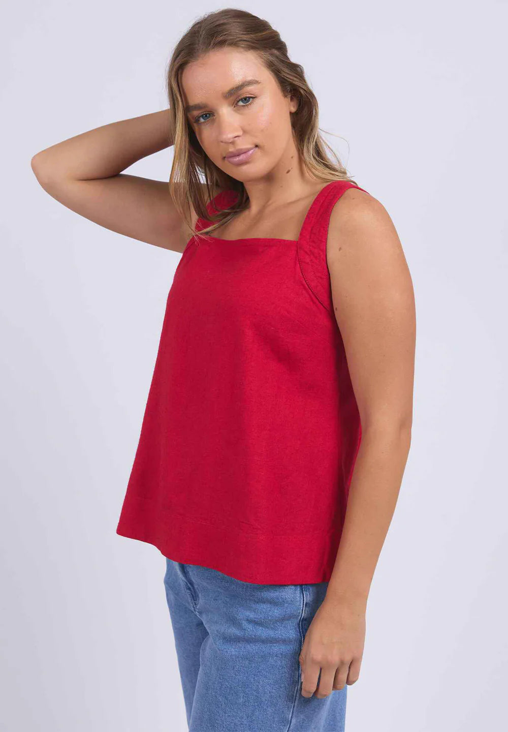 FOXWOOD II Lourdes Top - Crimson